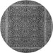 Square Persian Gray Traditional Rug, tr1121gry