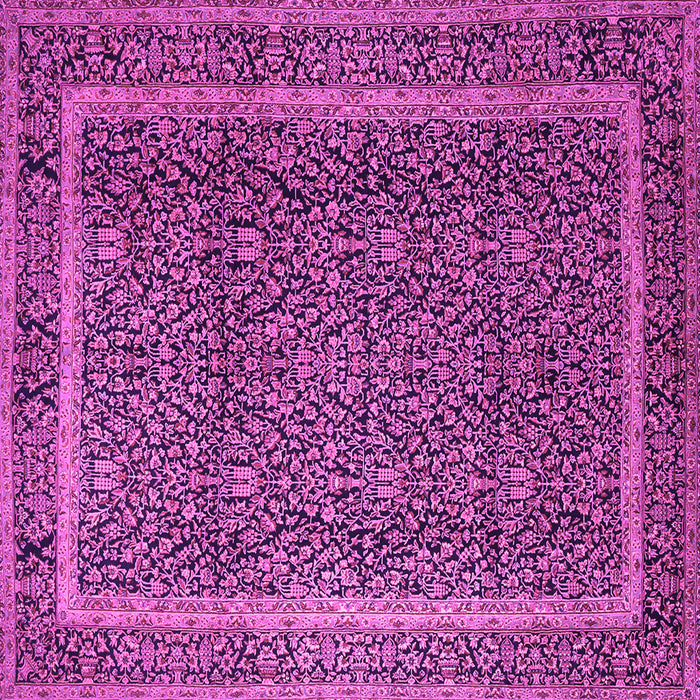 Square Persian Pink Traditional Rug, tr1121pnk