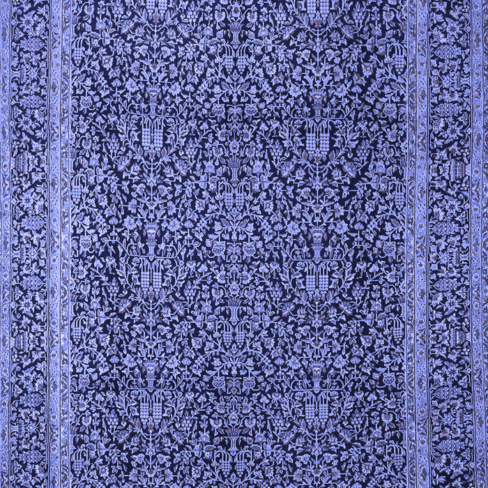 Machine Washable Persian Blue Traditional Rug, wshtr1121blu