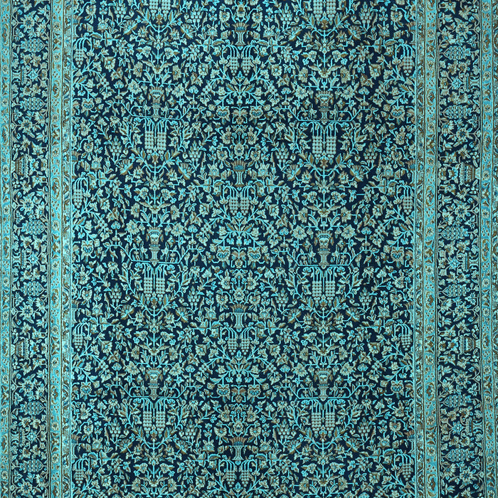 Machine Washable Persian Light Blue Traditional Rug, wshtr1121lblu
