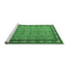 Sideview of Machine Washable Persian Emerald Green Traditional Area Rugs, wshtr1122emgrn
