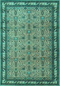 Persian Turquoise Traditional Rug, tr1122turq