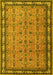 Machine Washable Persian Yellow Traditional Rug, wshtr1122yw