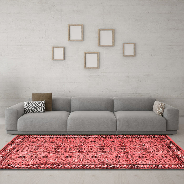 Traditional Red Washable Rugs