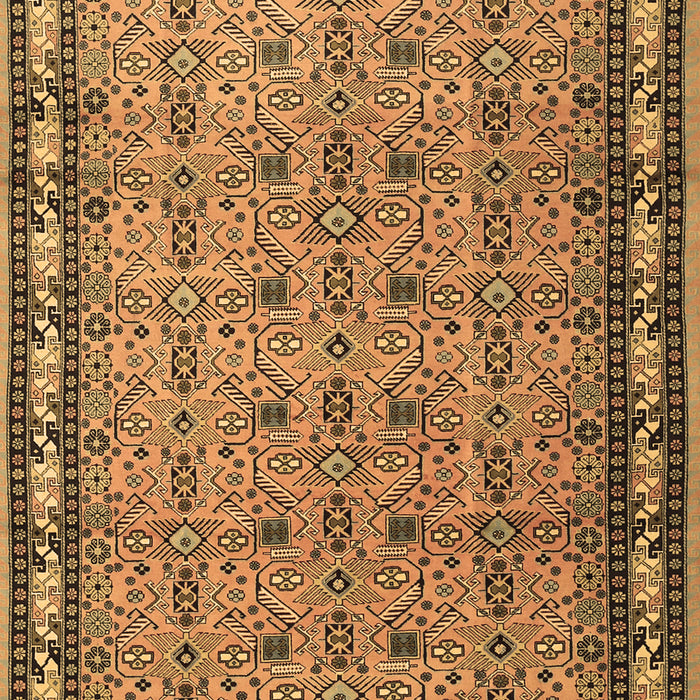 Machine Washable Persian Brown Traditional Rug, wshtr1122brn
