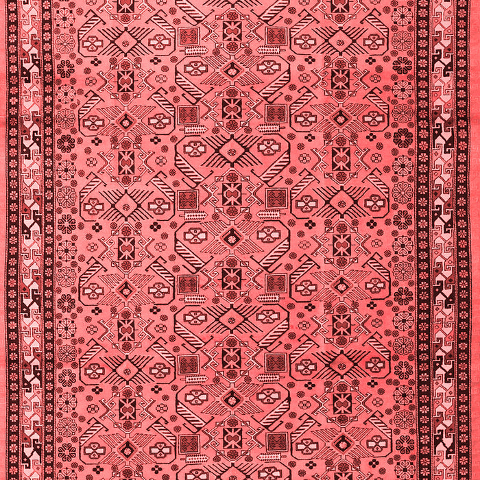 Machine Washable Persian Red Traditional Rug, wshtr1122red