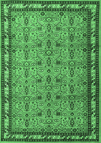 Persian Emerald Green Traditional Rug, tr1122emgrn