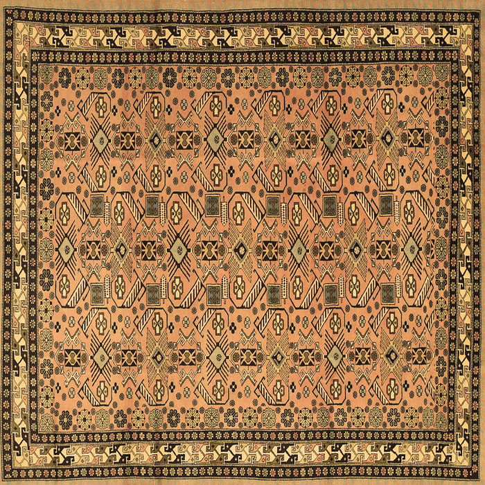 Square Machine Washable Persian Brown Traditional Rug, wshtr1122brn