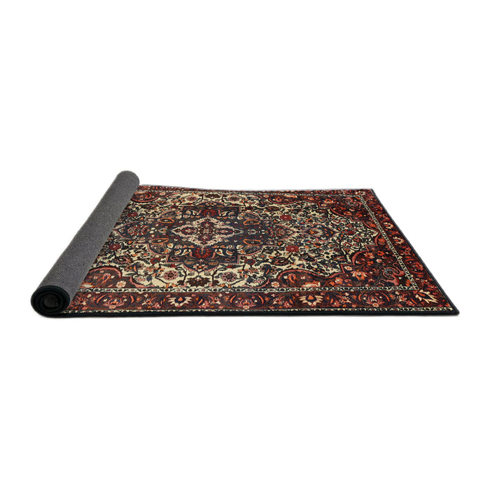 Sideview of Traditional Dark Almond Brown Persian Rug, tr1123