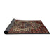 Sideview of Traditional Dark Almond Brown Persian Rug, tr1123