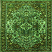 Serging Thickness of Persian Green Traditional Rug, tr1123grn