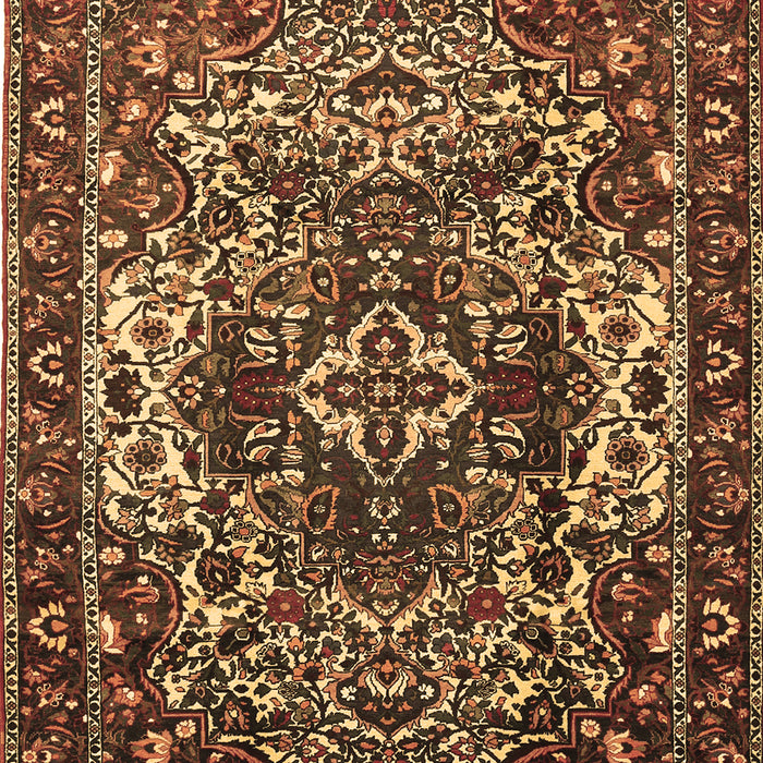 Machine Washable Persian Brown Traditional Rug, wshtr1123brn