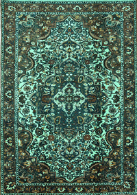 Persian Turquoise Traditional Rug, tr1123turq