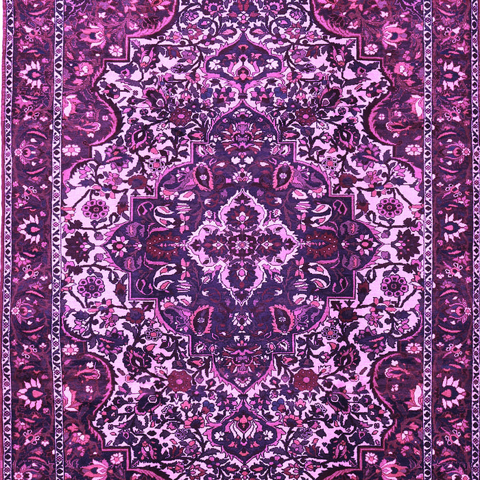 Machine Washable Persian Purple Traditional Area Rugs, wshtr1123pur