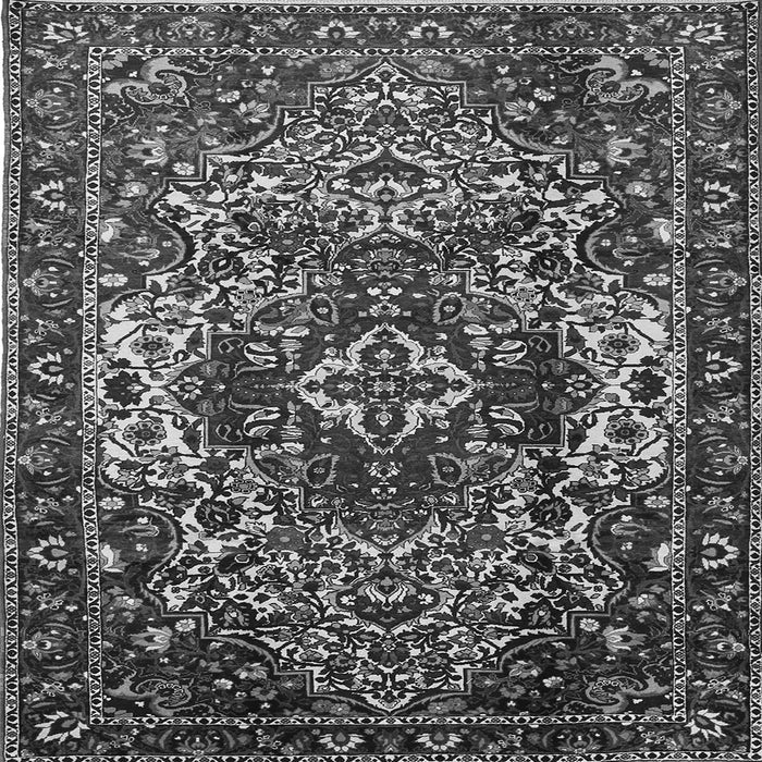 Serging Thickness of Persian Gray Traditional Rug, tr1123gry