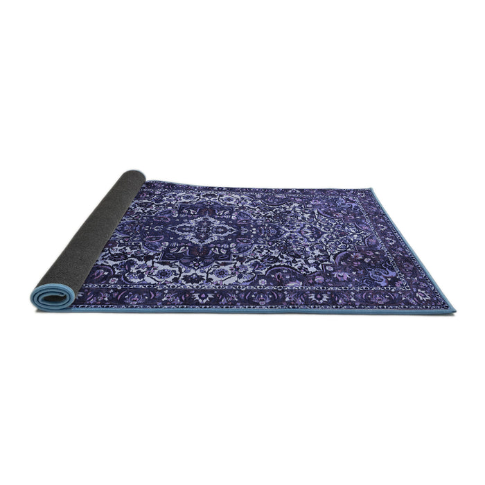 Sideview of Persian Blue Traditional Rug, tr1123blu