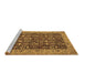 Sideview of Machine Washable Persian Brown Traditional Rug, wshtr1124brn