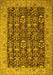 Machine Washable Persian Yellow Traditional Rug, wshtr1124yw