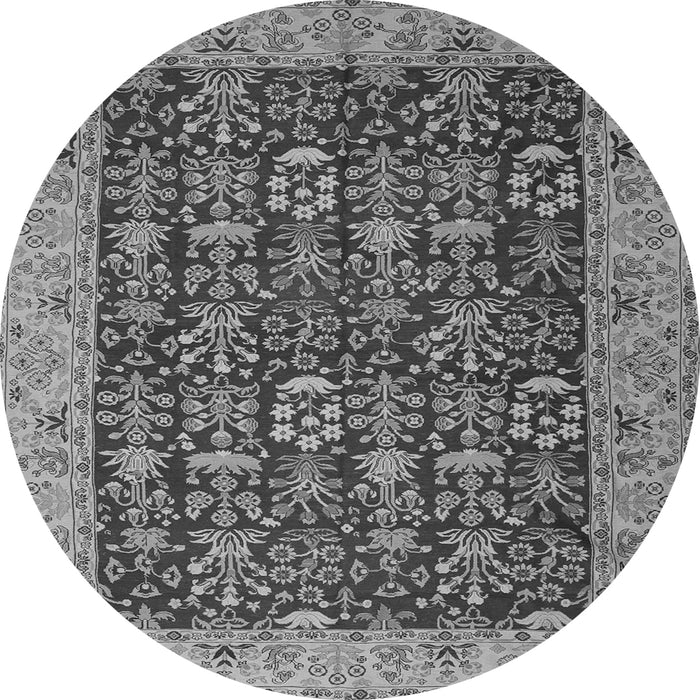 Square Persian Gray Traditional Rug, tr1124gry