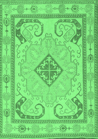 Persian Emerald Green Traditional Rug, tr1125emgrn