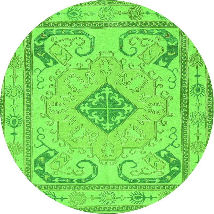 Machine Washable Persian Green Traditional Area Rugs, wshtr1125grn