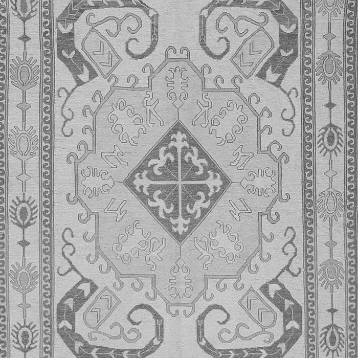 Serging Thickness of Machine Washable Persian Gray Traditional Rug, wshtr1125gry