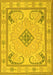 Machine Washable Persian Yellow Traditional Rug, wshtr1125yw