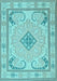 Machine Washable Persian Light Blue Traditional Rug, wshtr1125lblu