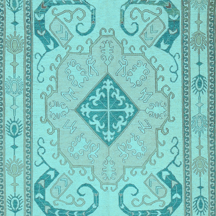 Machine Washable Persian Light Blue Traditional Rug, wshtr1125lblu