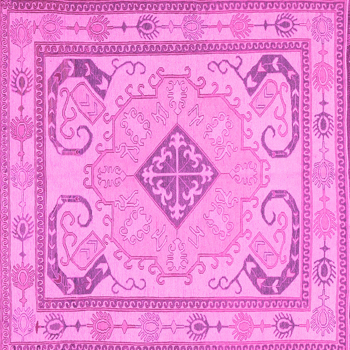 Square Persian Pink Traditional Rug, tr1125pnk