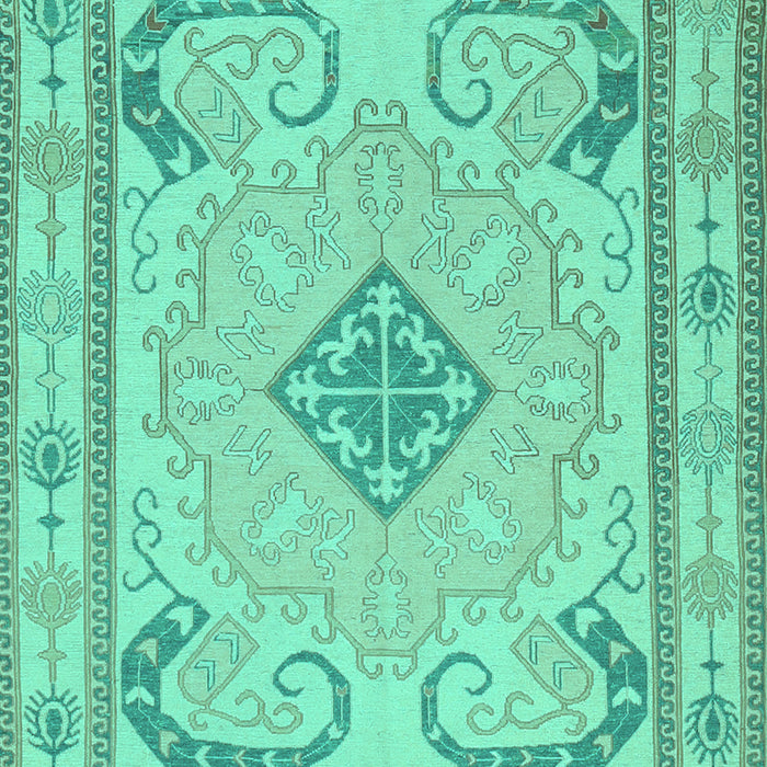 Machine Washable Persian Turquoise Traditional Area Rugs, wshtr1125turq