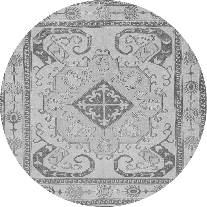 Square Persian Gray Traditional Rug, tr1125gry