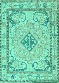 Persian Turquoise Traditional Rug, tr1125turq