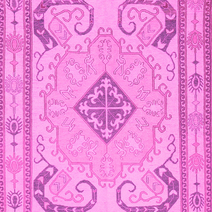 Machine Washable Persian Pink Traditional Rug, wshtr1125pnk