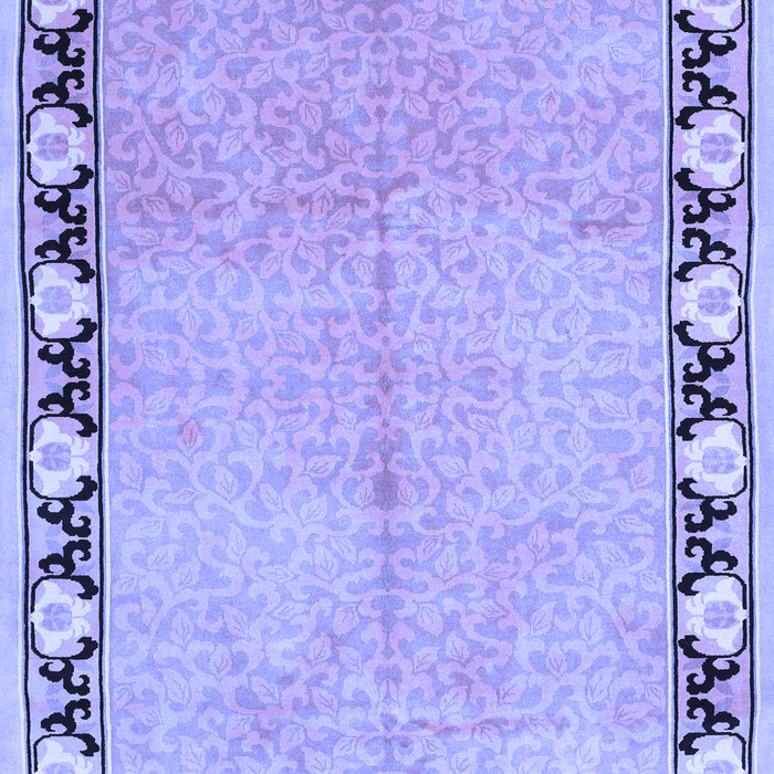 Machine Washable Persian Blue Traditional Rug, wshtr1126blu
