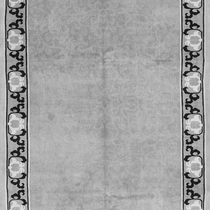 Serging Thickness of Machine Washable Persian Gray Traditional Rug, wshtr1126gry