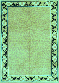 Persian Turquoise Traditional Rug, tr1126turq