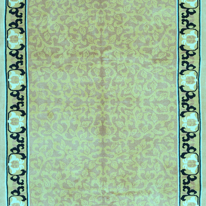 Machine Washable Persian Light Blue Traditional Rug, wshtr1126lblu