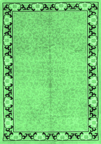 Persian Emerald Green Traditional Rug, tr1126emgrn