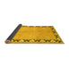 Sideview of Persian Yellow Traditional Rug, tr1126yw