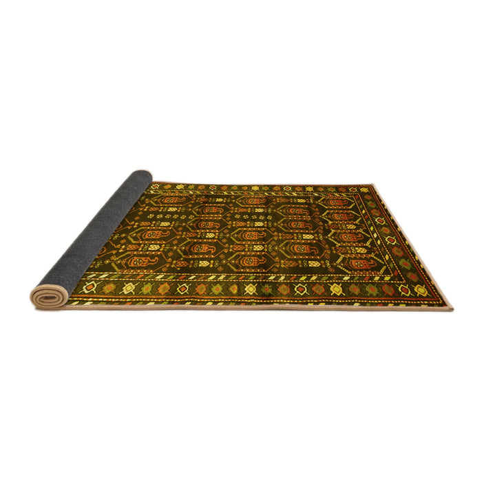Sideview of Persian Yellow Traditional Rug, tr1127yw