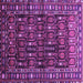 Square Machine Washable Persian Purple Traditional Area Rugs, wshtr1127pur