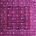Square Persian Pink Traditional Rug, tr1127pnk
