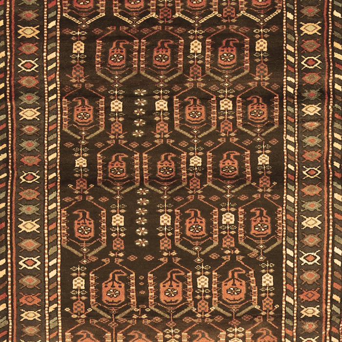Machine Washable Persian Brown Traditional Rug, wshtr1127brn