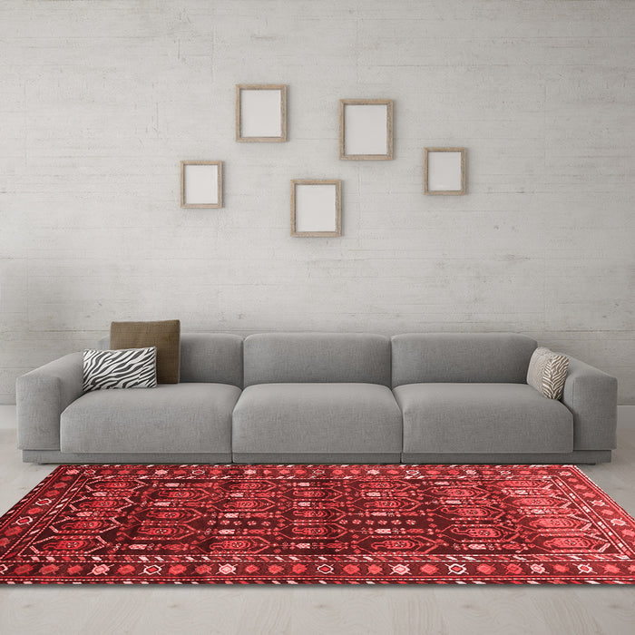 Traditional Red Washable Rugs