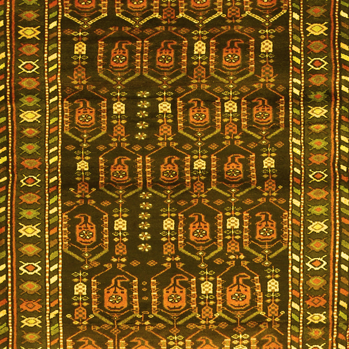Machine Washable Persian Yellow Traditional Rug, wshtr1127yw