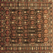 Square Machine Washable Persian Brown Traditional Rug, wshtr1127brn