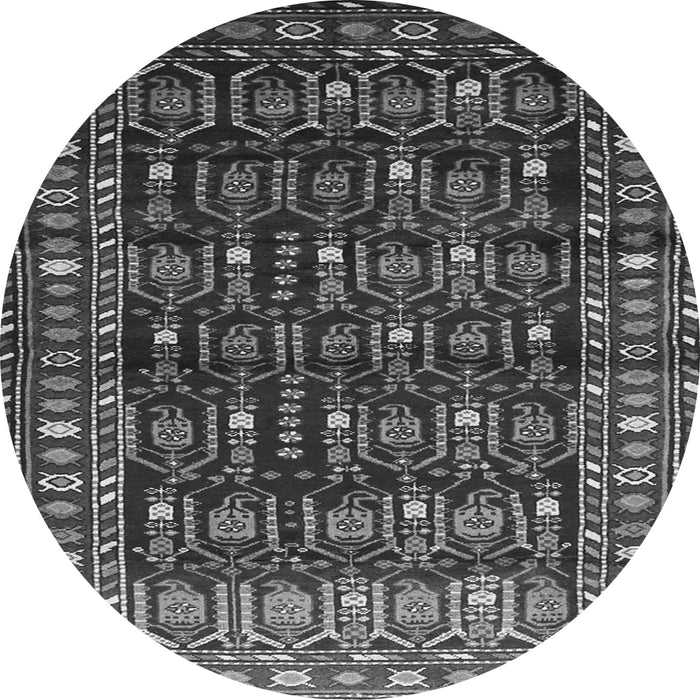 Square Persian Gray Traditional Rug, tr1127gry