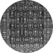 Square Persian Gray Traditional Rug, tr1127gry