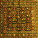Square Persian Yellow Traditional Rug, tr1127yw